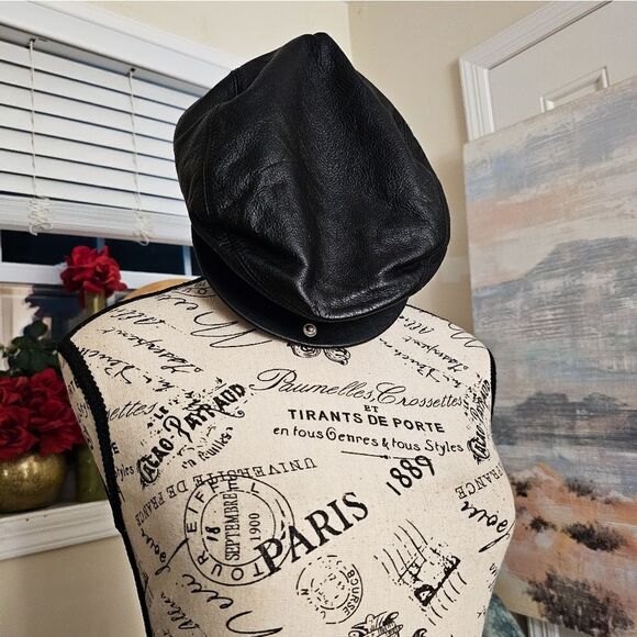 VTG Wilson Leather Unisex Cabbie Style News Boy Hat. main image 14